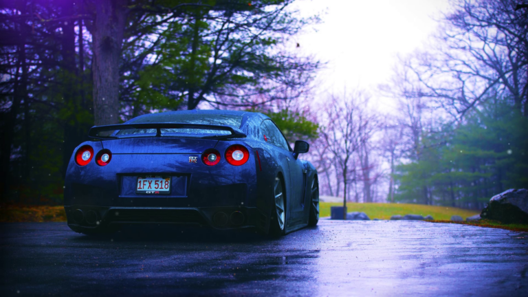 Sports Car Misty Forest Live Wallpaper