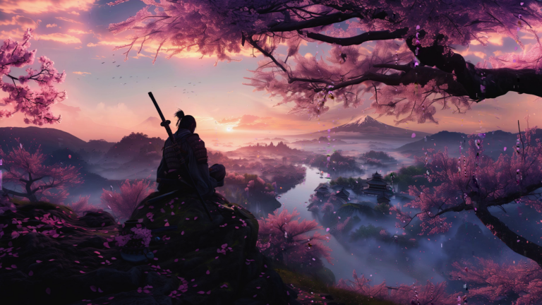 Samurai Mount Fuji Live Wallpaper