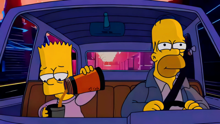 Simpsons Chill Drive Live Wallpaper